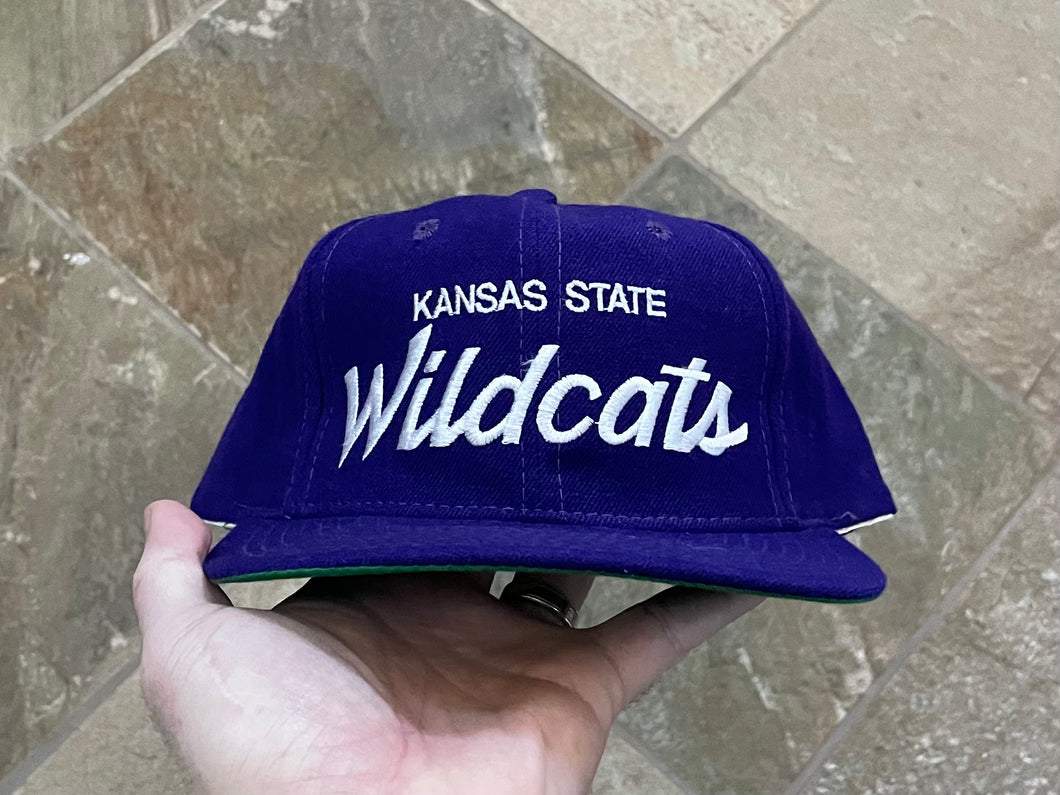Vintage Kansas State Wildcats Sports Specialties Script Snapback College Hat