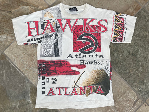 Vintage Atlanta Hawks Magic Johnson Basketball TShirt, Size Youth XL