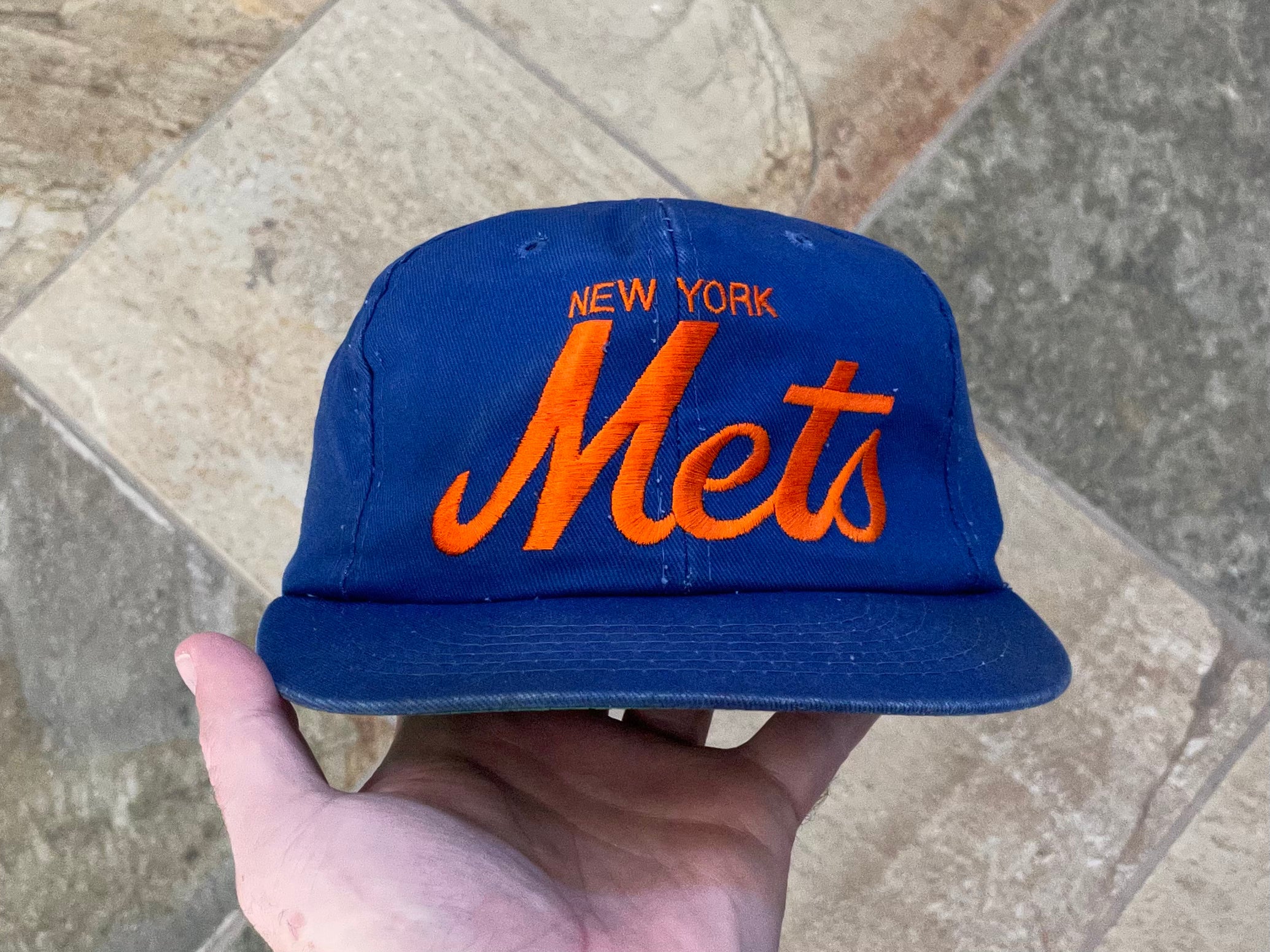 Vintage New York Mets Annco Script Snapback Baseball Hat – Stuck