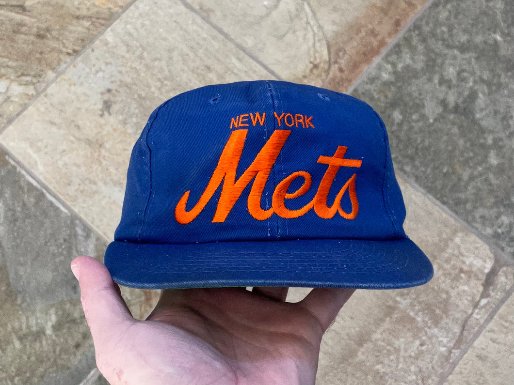 Vintage New York Mets Annco Script Snapback Baseball Hat