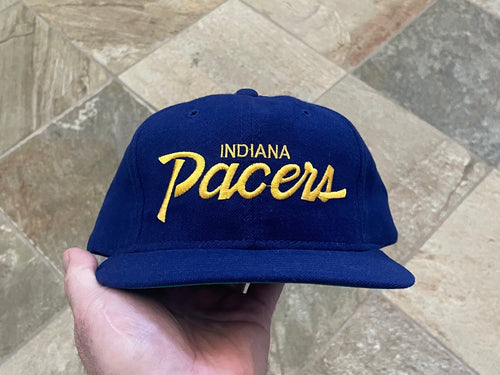 Vintage Indiana Pacers Sports Specialties Script Snapback Basketball Hat