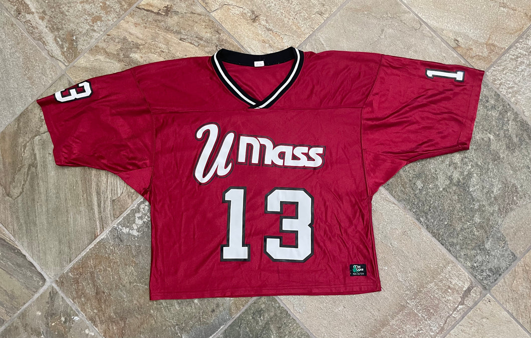 Vintage UMASS Minutemen Game Worn Lacrosse Jersey, Size XL ###