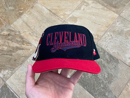 Vintage Cleveland Indians Sports Specialties Laser Snapback Baseball Hat