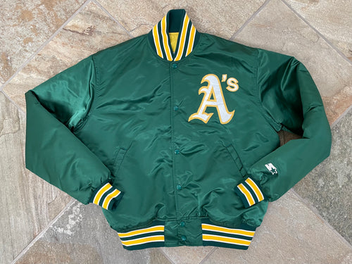 Vintage Oakland Athletics Starter Satin Baseball Jacket, Size Large