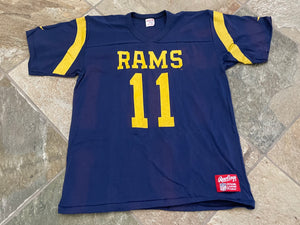 Vintage Los Angeles Rams Jim Everett Rawlings Jersey Football TShirt, Size Large