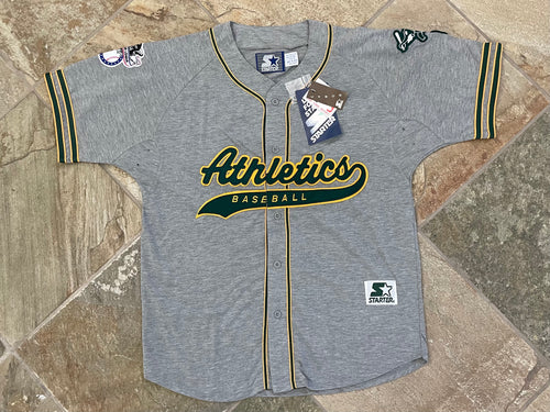 Vintage Oakland Athletics Starter Tailsweep Baseball Jersey, Size Large
