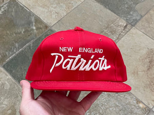 Vintage New England Patriots Sports Specialties Script Snapback Football Hat