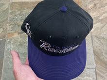 Load image into Gallery viewer, Vintage Colorado Rockies Sports Specialties Script Snapback Baseball Hat