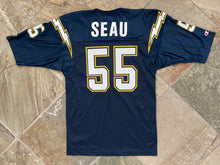 Load image into Gallery viewer, Vintage San Diego Chargers Junior Seau Champion Football Jersey, Size 44, Large