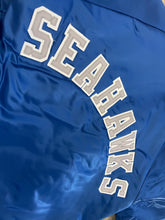 Load image into Gallery viewer, Vintage Seattle Seahawks Chalkline Satin Football Jacket, Size Small