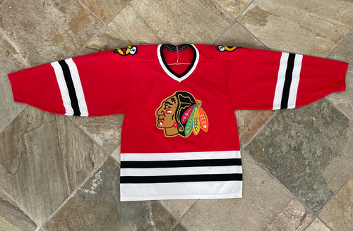 Vintage Chicago Blackhawks CCM Maska Hockey Jersey, Size Small