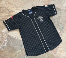 Load image into Gallery viewer, Vintage Los Angeles Raiders Starter Pinstripe Football Jersey, Size Large