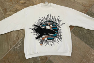 Vintage San Jose Sharks Magic Johnson Hockey Sweatshirt, Size XL