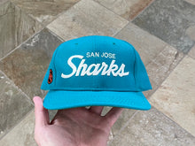 Load image into Gallery viewer, Vintage San Jose Sharks Sports Specialties Script Snapback Hockey Hat