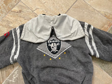 Load image into Gallery viewer, Vintage Los Angeles Raiders Starter Denim Football Jacket, Size Large