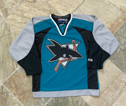 Vintage San Jose Sharks CCM Hockey Jersey, Size Medium