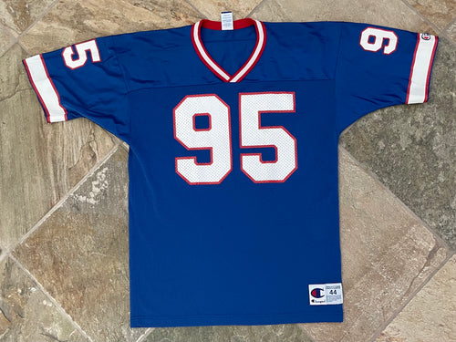 Vintage Buffalo Bills Bryce Paup Champion Football Jersey, Size 44, Large