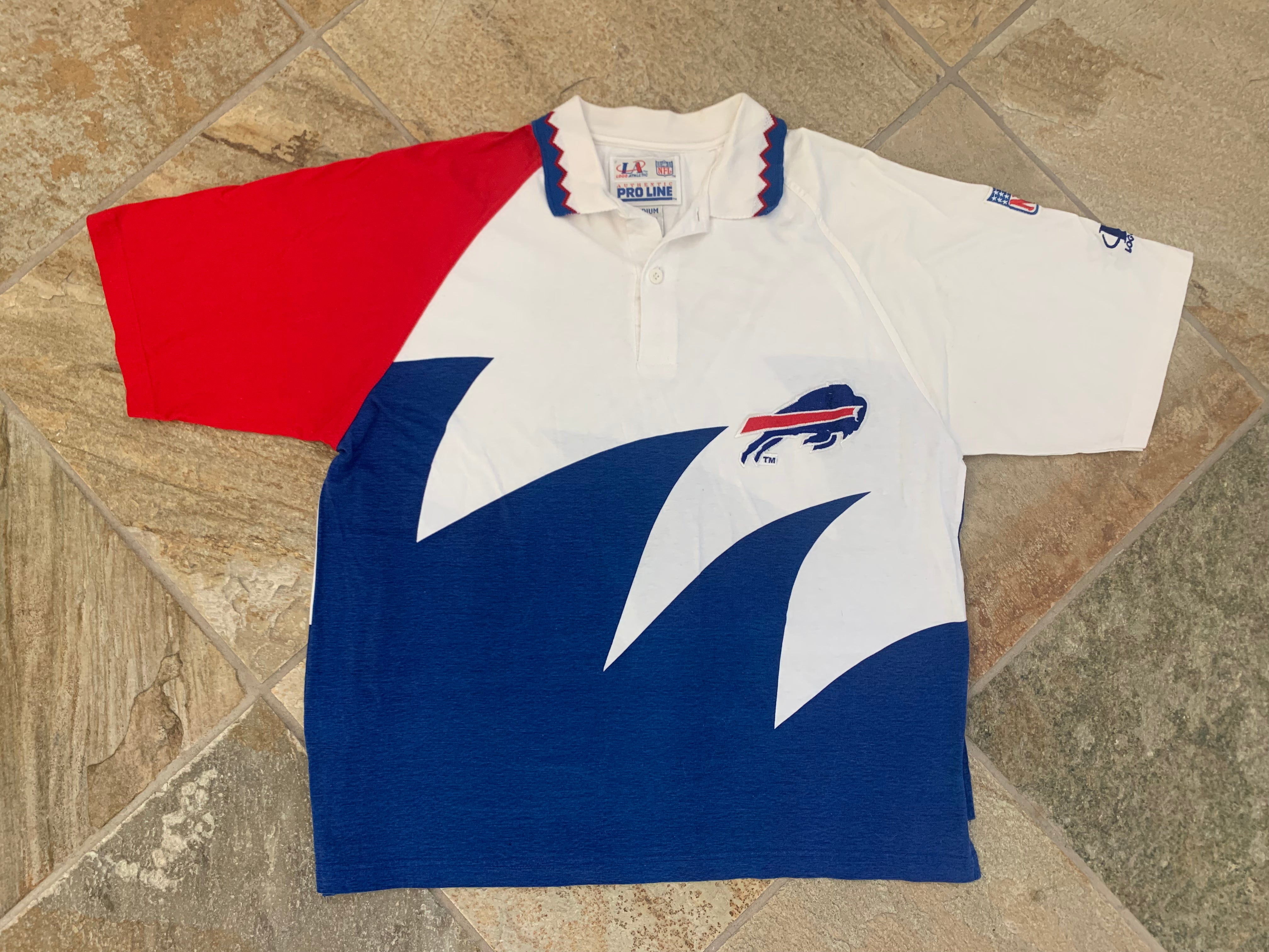 Vintage 80's 90's Buffalo Bills Polo Shirt T-shirt -   Finland