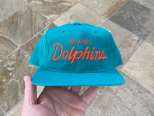 Vintage Miami Dolphins Sports Specialties Script Snapback Football Hat