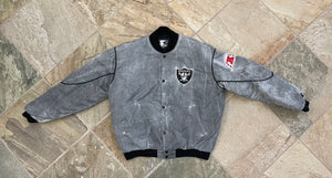 Vintage Los Angeles Raiders Acid Wash Starter Jacket Sz. 