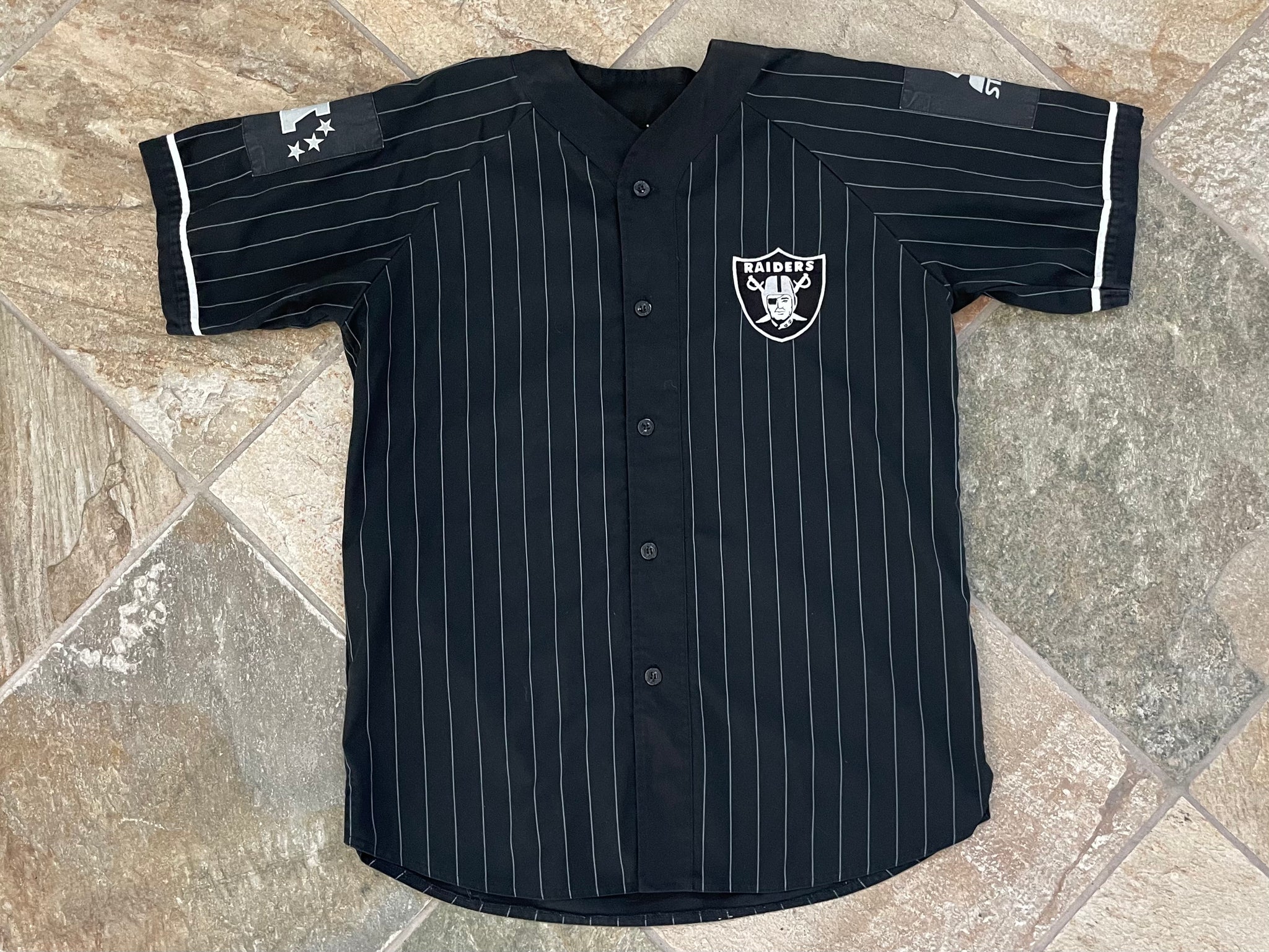 Raiders pinstripe deals jersey