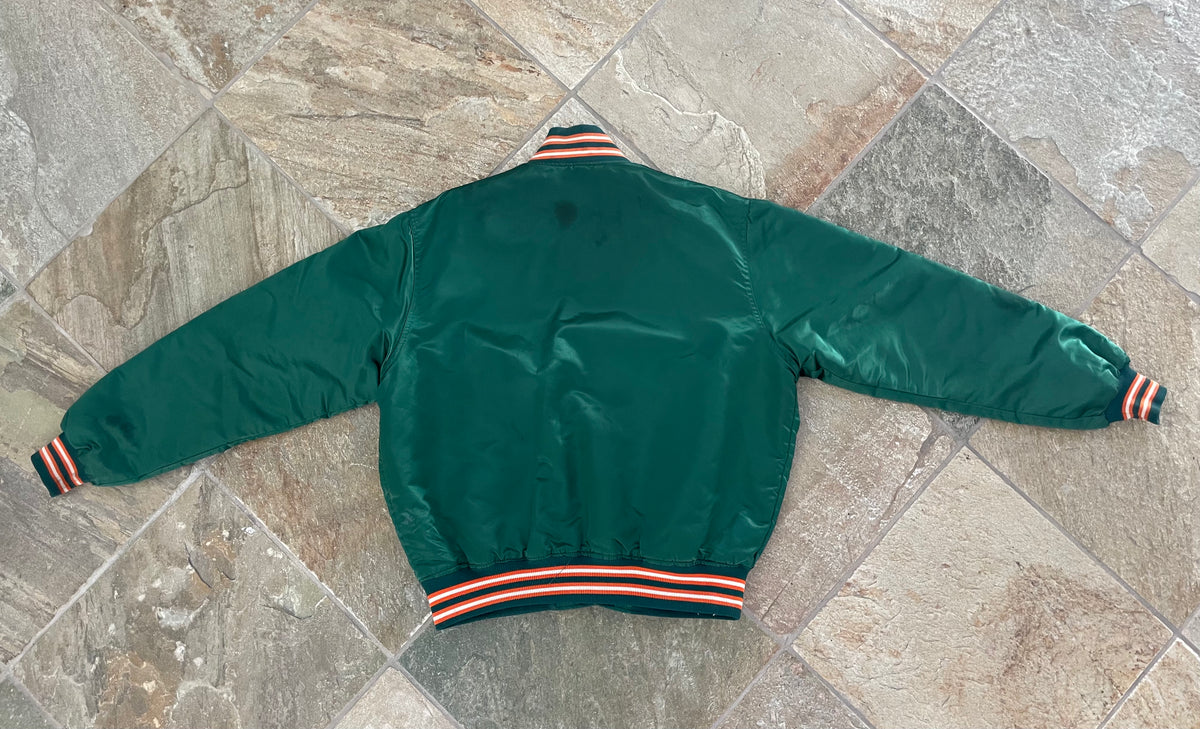 STARTER BLACK LABEL Heren Starter Satin College Jacket, Zwart, L STARTER BLACK LABEL Heren Starter Satin College Jacket, Zwart, L