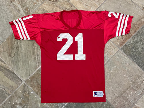 Vintage San Francisco 49ers Deion Sanders Champion Football Jersey, Size 48, XL