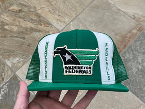 Vintage Washington Federals USFL AJD Snapback Football Hat