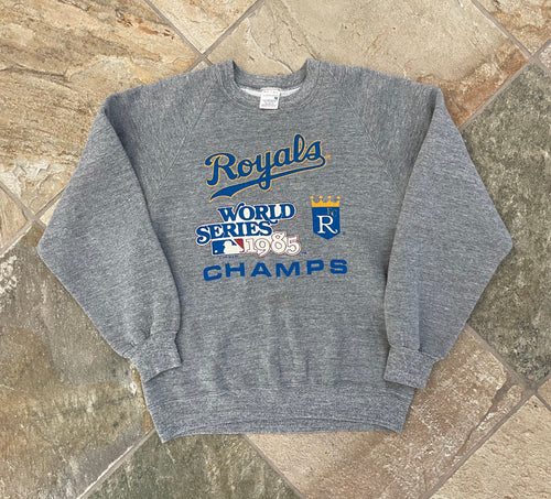Vintage Kansas City Royals 1985 World Series Baseball Sweatshirt, Size Medium