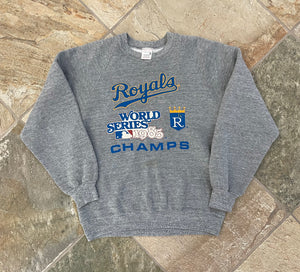 Vintage Kansas City Royals 1985 World Series Baseball Sweatshirt, Size Medium