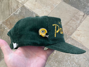 Vintage Green Bay Packers Sports Specialties Script Corduroy Football Hat