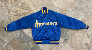 Vintage Seattle Mariners Starter Satin Baseball Jacket, Size Large
