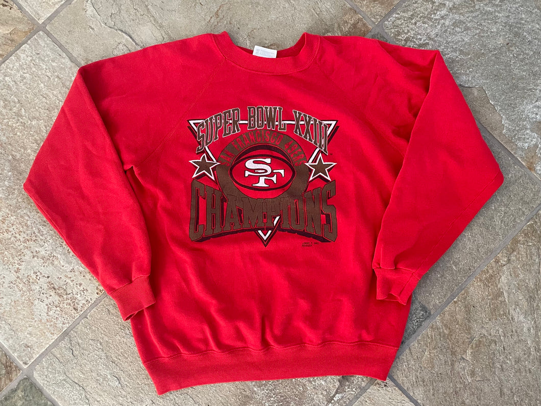 Vintage San Francisco 49ers Super Bowl Logo 7 Football Sweatshirt, Size Medium