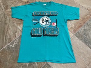 Vintage Sacramento Gold Miners CFL Football TShirt, Size Large