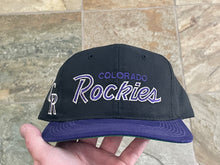 Load image into Gallery viewer, Vintage Colorado Rockies Sports Specialties Script Snapback Baseball Hat