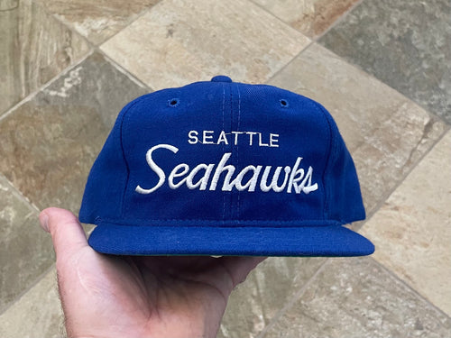 Vintage Seattle Seahawks Sports Specialties Script Snapback Football Hat