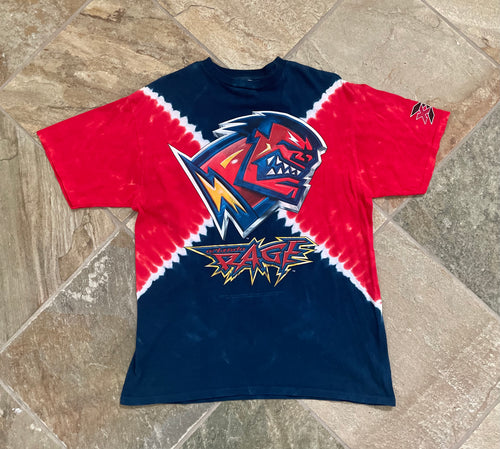 Vintage Orlando Rage Liquid Blue XFL Football TShirt, Size Medium