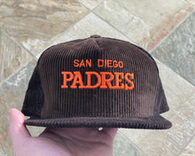 Load image into Gallery viewer, Vintage San Diego Padres AJD Corduroy Snapback Baseball Hat