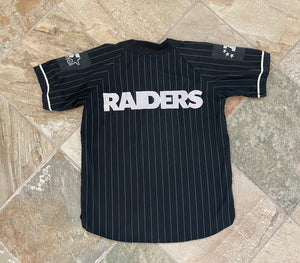 Vintage Los Angeles Raiders Starter Pin Stripe Football Jersey, Size Large