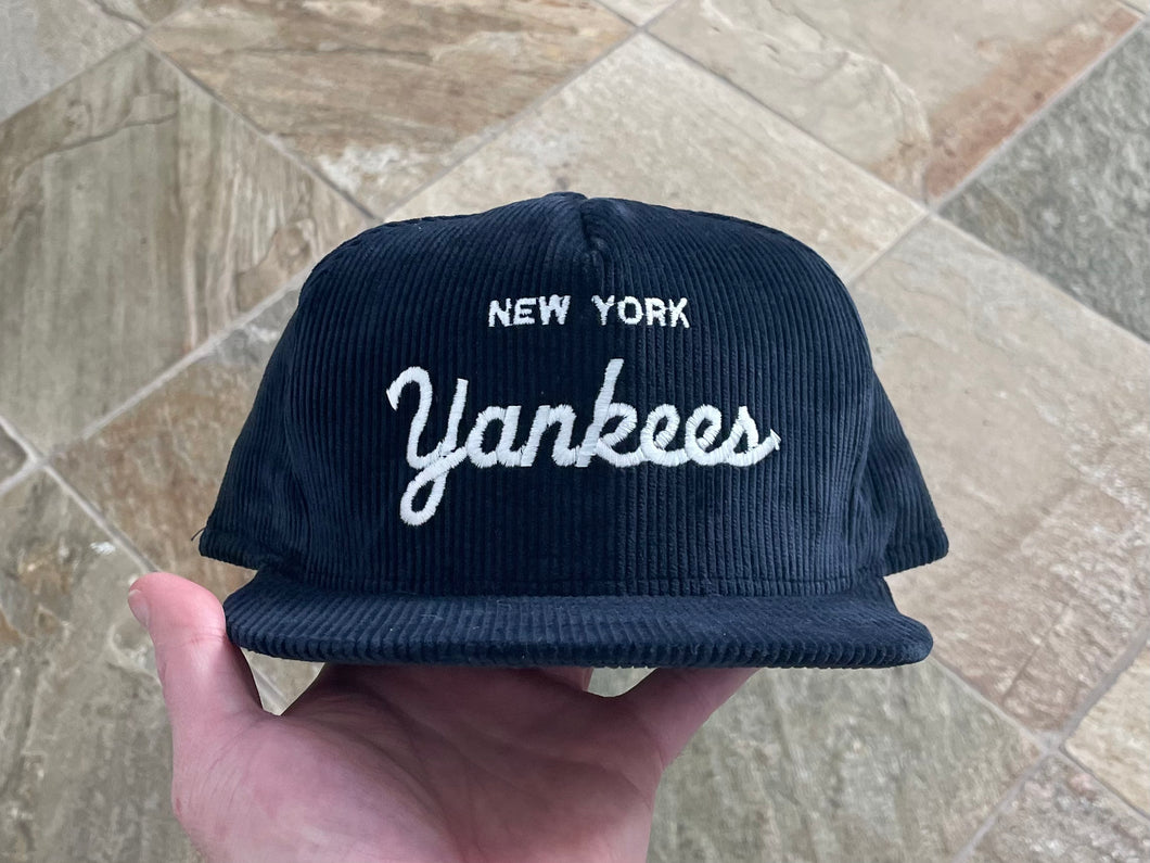 Vintage New York Yankees AJD Corduroy Snapback Baseball Hat