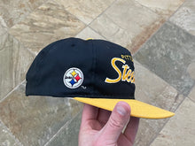 Load image into Gallery viewer, Vintage Pittsburgh Steelers Sports Specialties Script Snapback Football Hat