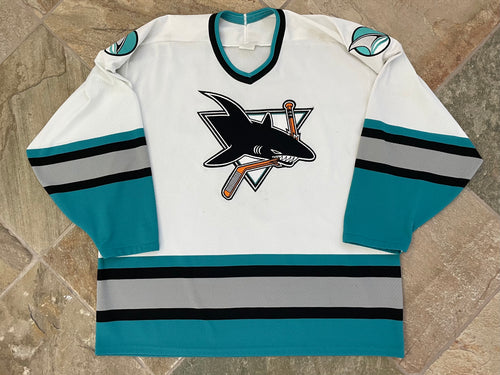 Vintage San Jose Sharks CCM Maska Hockey Jersey, Size XL