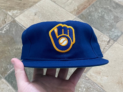 Vintage Milwaukee Brewers New Era Pro Fitted Baseball Hat, Size 6 7/8