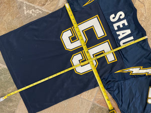 Vintage San Diego Chargers Junior Seau Champion Football Jersey, Size 44, Large