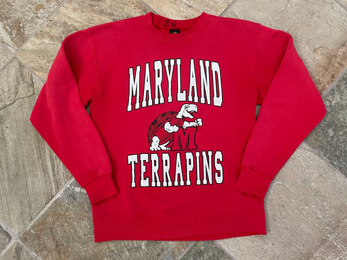 Vintage Maryland Terrapins College Sweatshirt, Size Large