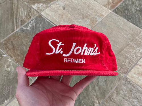 Vintage St. John’s Redmen Sport Specialties Script  Corduroy College Hat