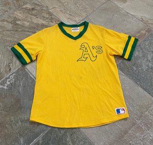 Vintage Oakland Athletics Sand Knit Baseball Jersey, Size Medium
