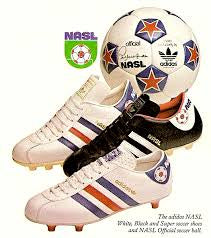 Vintage Adidas NASL Super Soccer Cleats Boots, Size 8 ###