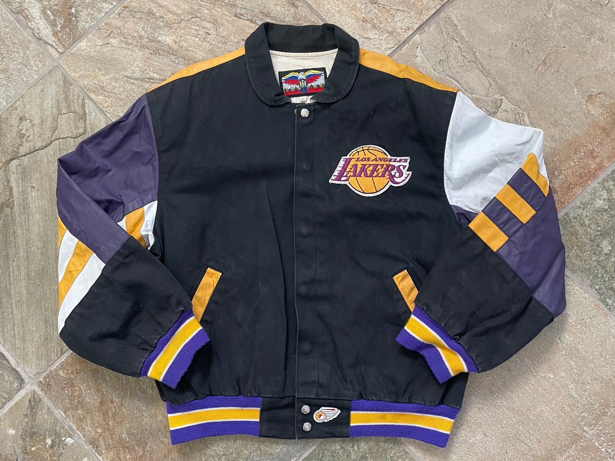 Vintage LA Lakers Jeff deals Hamilton Varsity Jacket Men XXL