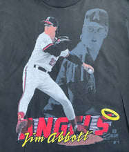 Load image into Gallery viewer, Vintage California Angels Jim Abbott Salem Baseball TShirt, Size Large